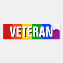 HOMOSEXUELLER VETERAN AUTO STICKER