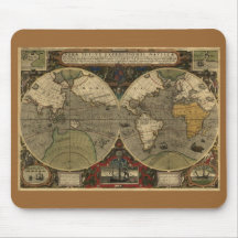 Hondius Karte 1595 Mousepad