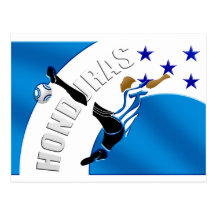 Honduras-Salvetrittfußball-Fußballgeschenke Postkarten