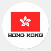 Hong Kong-Flagge Aufkleber