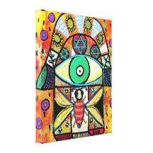 Honig-Biene Hamsa Leinwand Leinwanddruck