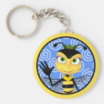 Honig-Biene Toon Keychain Schlüsselband