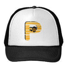 Honig-Bienen-Initiale P Netz Caps