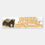 Honig-Dachs geben nicht eine Scheiße Autosticker