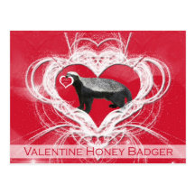 Honig-Dachs-Valentinstag-Postkarten