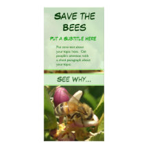 Honigbienen-Geschäfts-Anzeige-Gestell-Karten Werbekarten