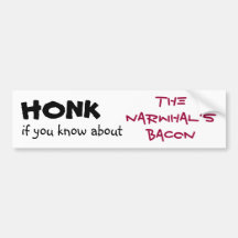 Honk, wenn Sie in dem des Narwhals Speck auskennen Autosticker