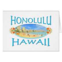Honolulu Hawaii Grußkarte