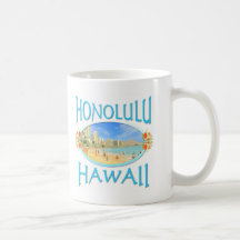 Honolulu Hawaii Kaffee Tassen