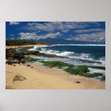 Hookipa Strand Maui Hawaii Plakat