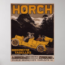 HORCH Automobil-Werbungs-Plakat