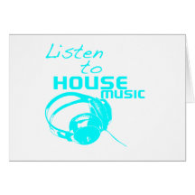 Hören Sie Haus-Musik Karten