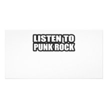HÖREN SIE PUNKROCK-MUSIK FOTOGRUßKARTEN