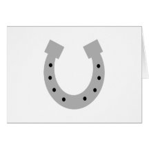 horseshoe grußkarte
