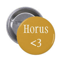 Horus <3 Abzeichen Button