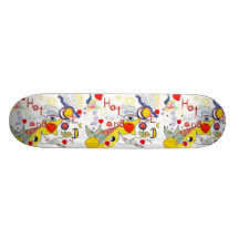 Hot and Cold" Skateboard Bedrucktes Skateboard