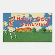 Hotel du Golf (Deauville Frankreich) Rechteckige Sticker