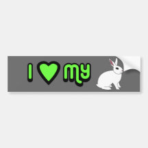 Hotot Kaninchen Auto Sticker