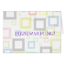 HOUSEWARMING, leere Einladung Grußkarte