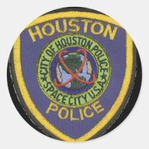Houston-Polizei Runde Sticker