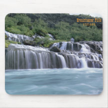 Hraunfossar Fälle Mousepads
