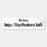 http://GaySeniors.Info, wir Liebe Auto Sticker