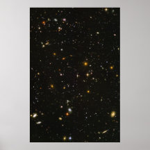 hubble tiefes Feld Poster