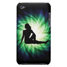Hübsche Frauen-Silhouette iPod Case-Mate Hülle