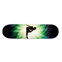 Hübsche Frauen-Silhouette Personalisierte Skateboards
