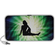 Hübsche Frauen-Silhouette Speaker