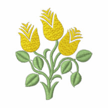 Hübsche gestickte kundengerechte Blumen-T-Shirts