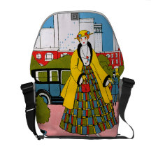 Hübsche Kleidermode-Rickshaw-Bote-Tasche Kuriertaschen
