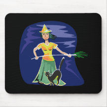 Hübsche kleine Hexe Mousepads