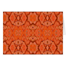 hübsche Orange Grußkarte