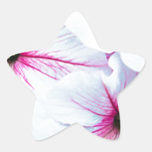 Hübsche rosa Petunien Aufkleber