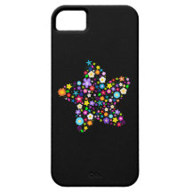 Hübscher bunter Blumenstern iPhone 5 Schutzhülle