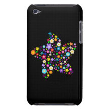 Hübscher bunter Blumenstern iPod Touch Case