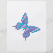 hübscher cooler Pastellschmetterling Flyerdruck
