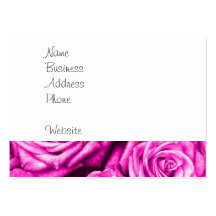 Hübscher magentaroter rosa Rosen-Blumen-Blumenstra Visitenkartenvorlage