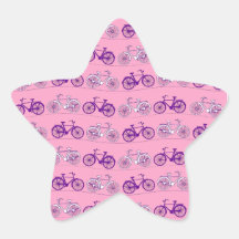 Hübscher rosa und lila Vintager Fahrrad-Fahrrad-Dr Sticker