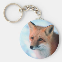 Hübscher roter Fox Schlüsselbänder