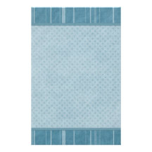 Hübsches Aqua-blaue Streifen und Punkte Personalisierte Büropapiere