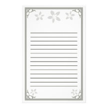 Hübsches Blumenbriefpapier Druckpapier