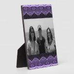 hübsches lila schwarzes photoframe platten