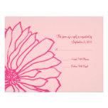 Hübsches rosa Blumenhochzeits-Einladung UAWG