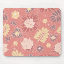 Hübsches rosa BlumenMousepad