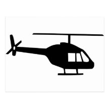 Hubschrauber Postkarten