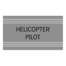 Hubschrauber-VersuchsVisitenkarte