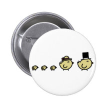 Huhn-Familie Button