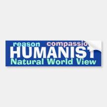 Humanist-Autoaufkleber